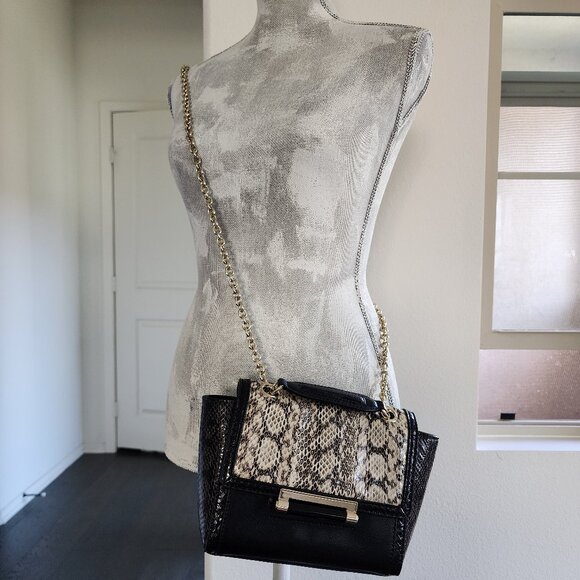 BNWT β Diane Von Furstenberg Snake Skin & Leather Crossbody π€β¨(#103) - Picture 14 of 14